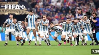 PENALTY SHOOT OUT BETWEEN FRANCE AND ARGENTINE , ON FINAL OF LAST WORLD CUP . WHERE MESSI DID HISTOR