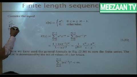 Z Transform in of Finite Length Sequence DSP by Dr Imran Shafi || Part 3