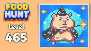Food Hunt Pixel puzzle level 465 walkthrough solution gameplay