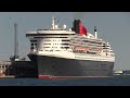 Cunard Ships Queen Mary 2, Queen Elizabeth & Queen Victoria in Southampton compilation video....