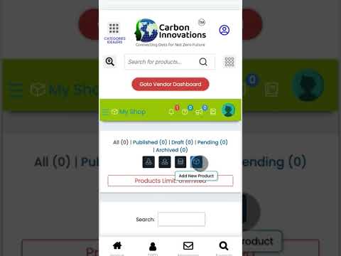 Vendor Registration and Product listing on Cleantech Mart Android App - video from Cleantech Mart