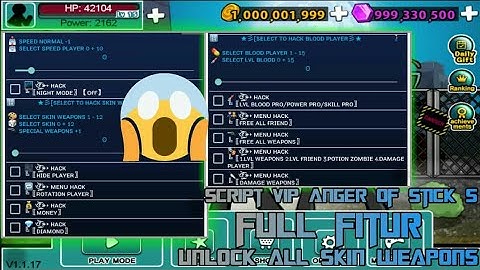 Release MOD MENU Anger Of Stick 5 | Script GG Anger Of Stick 5 Work ALL Version | FULL FITUR😉