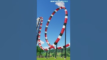 What If We Built a Vertical Loop Water Slide? - Planet Coaster 2 #waterslide #waterpark #shorts