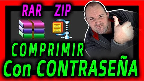 COMO COMPRIMIR y/o DESCOMPRIMIR archivos ZIP y RAR - Como Poner CONTRASEÑA a un Comprimido ⭐Año 2024