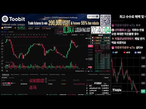 비트코인Live) FOMC 금리결정 마지막올인.. [평생 55프로 페이백 +20만달러 개인대회 진행중 공지 참고] #비트코인#코인#실시간