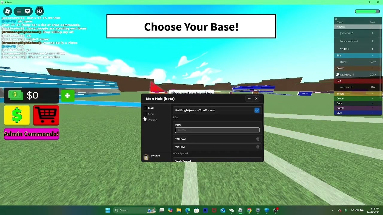 Roblox Script Showcase Mon Hub Universal Script YouTube 