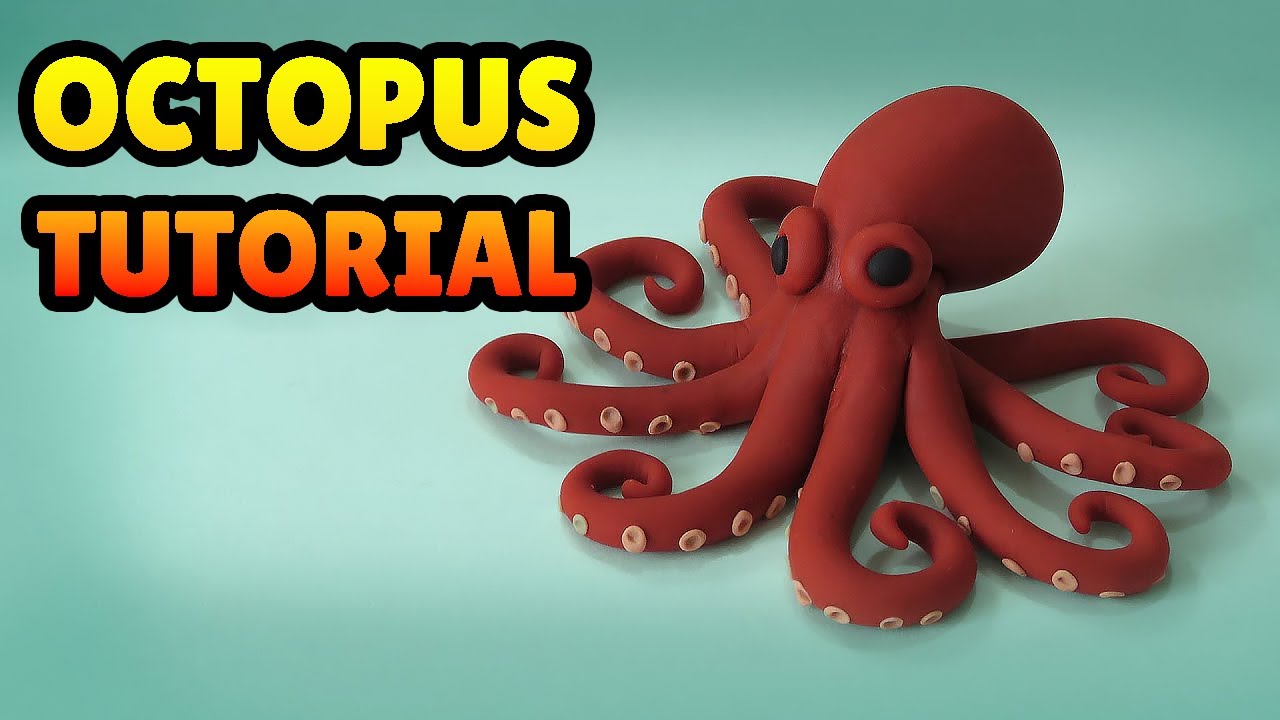 🔴 DIY How to Make OCTOPUS - Polymer Clay, plastilina and Fondant Tutorial