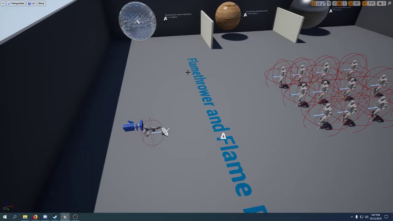 UE4 WIP Flamethrower with Flame Propagation - YouTube