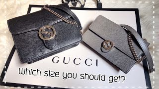 Gucci interlocking Review Which size is for me !? รีวิวเปรียบเทียบ 2ไซส์ อันไหนดีกว่า