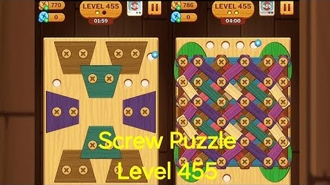 Screw Puzzle: Wood Nut & Bolt - Level 455