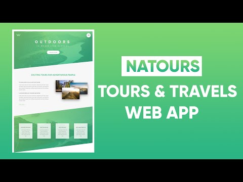 Natours - Tours and Travel Web Design  | Using HTML , CSS and SCSS/SASS