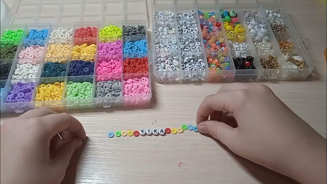 делаем браслет с именем Вика🧁 - YouTube