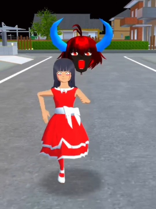 hantu head story vs mio den police man part 55 #sakuraschoolsimulator #shortfeed #viralvideo