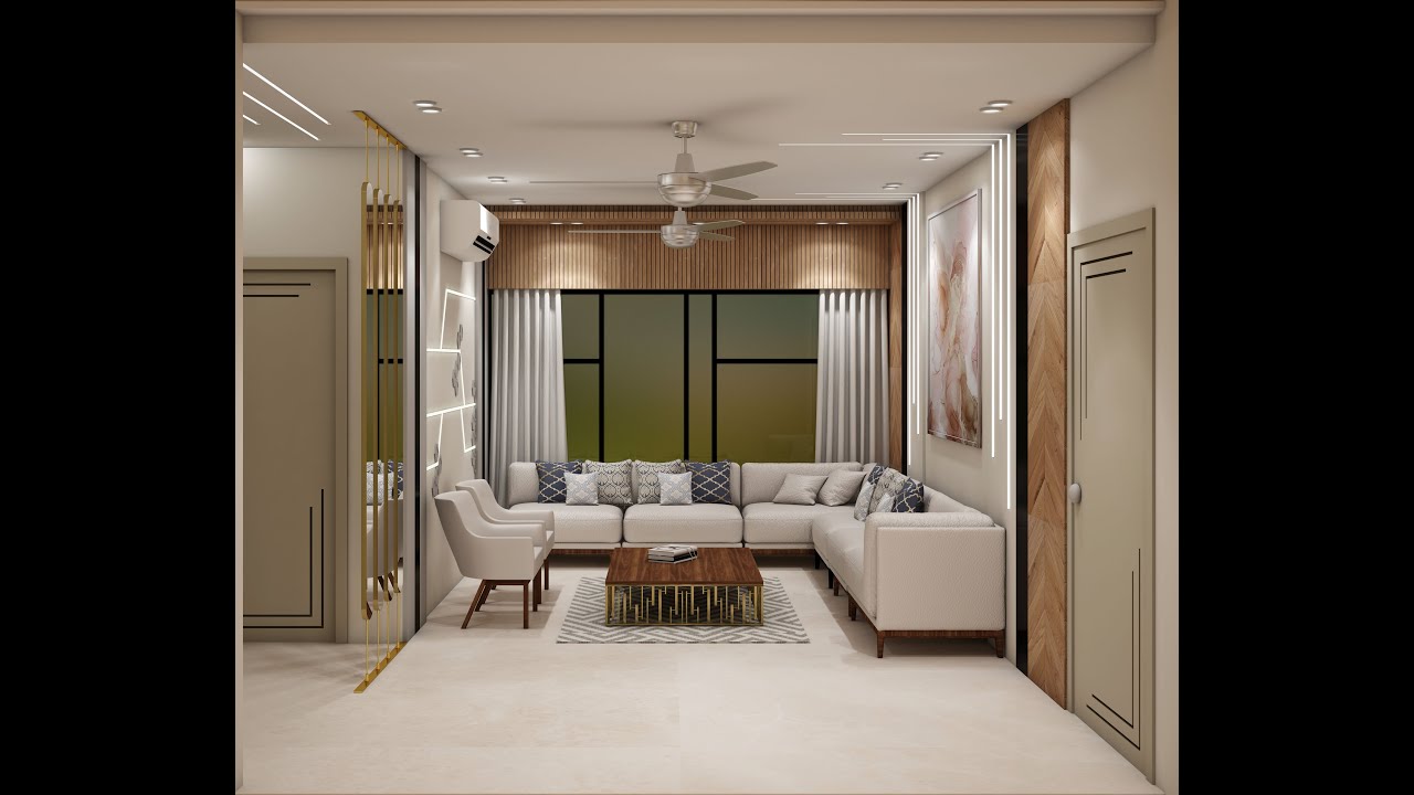 3 BHK Interior Design for Jain Family// Delhi//HS Interiors - YouTube