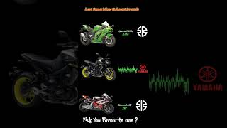 Superbikes Sounds Comparison 🔥🤯 Yamaha Vs Kawasaki #shorts #zx10rr #yamahamt10 #z900 #s1000rr #h2r