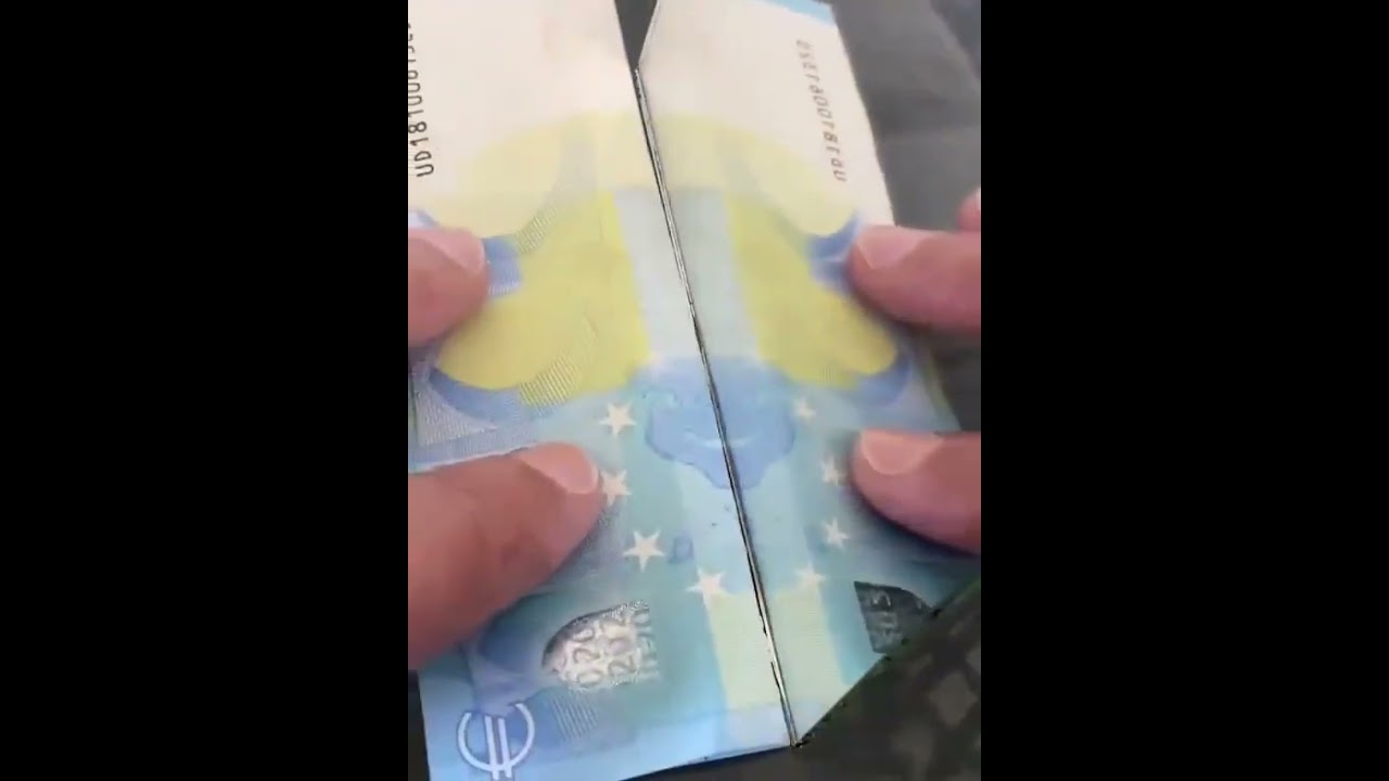 What do you think about this?  Devil's head on Euro banknotes...