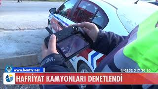 Hafri̇yat Kamyonlari Denetlendi̇