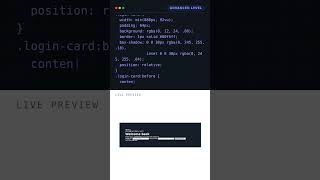Information Satisfying Cyber-Themed Login Card 🔥 | HTML & CSS UI Design #css #frontend #webdevelopment #shorts News