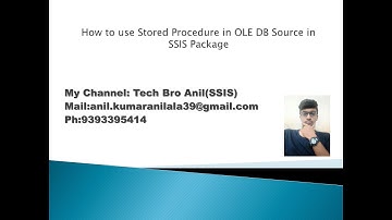 How to use Stored Procedure in OLE DB Source in SSIS Package