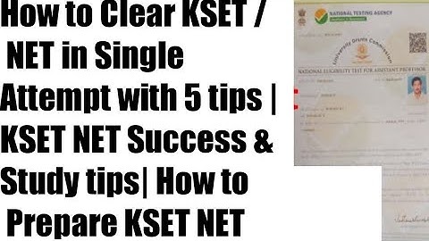 How to Clear KSET / NET in Single Attempt | KSET NET Success & Study tips| How to Prepare KSET NET