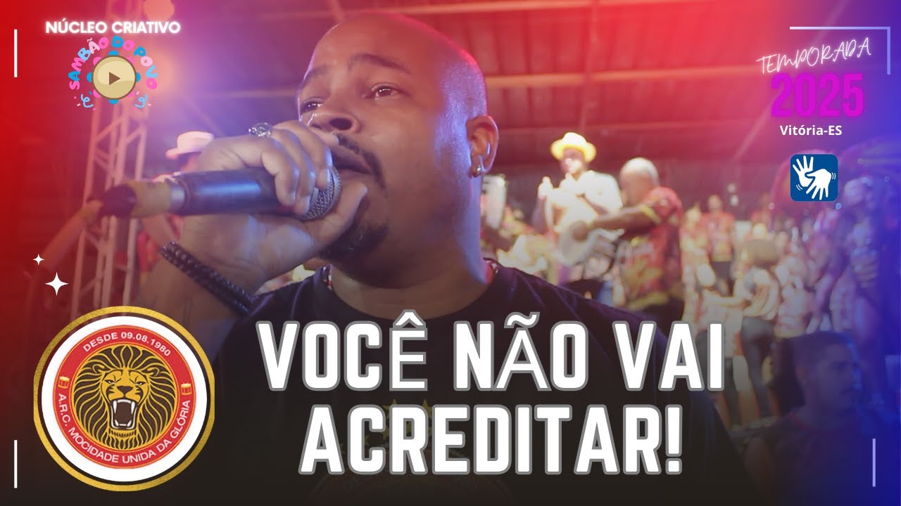 MOCIDADE UNIDA DA GLÓRIA (MUG) - SAMBA 2025 (AO VIVO) 🦁