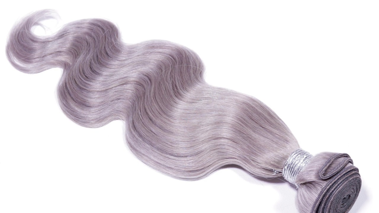 gray hair extensions video YouTube