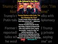 #Trump #Putin #USRussiaRelations #Politics #WorldNews #BreakingNews #Diplomacy #GlobalTensions
