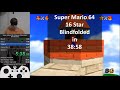 Blindfolded Speedrun: Super Mario 64 - 16 Star in 38:58 [Former WR]