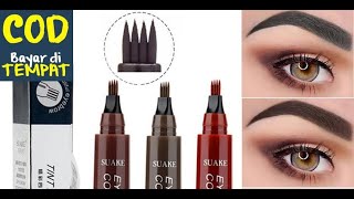 Suake - Pensil Alis Anti Air Dan Tahan Lama - Tint 4 Tip Eyebrow Contouring - Cod
