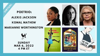POETRIO with Alexis Jackson, Komal Mathew, Marianne Worthington | Malaprop's Presents