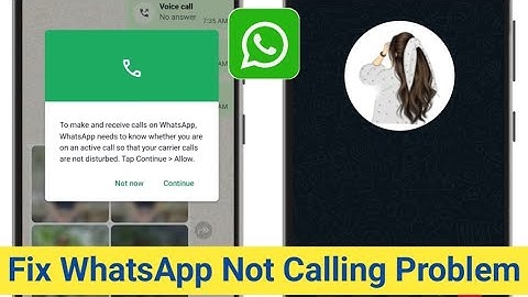 How To Fix WhatsApp Not Calling Problem 