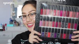 NYX Soft Matte Lip Cream Vault Swatches! ALL 36 Colors :D || EyesOnJess screenshot 2