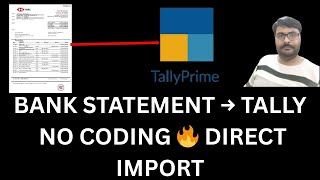 🔥 Import Bank Statement in Tally Direct | No Coding | Excel to Tally Bank Reconciliation