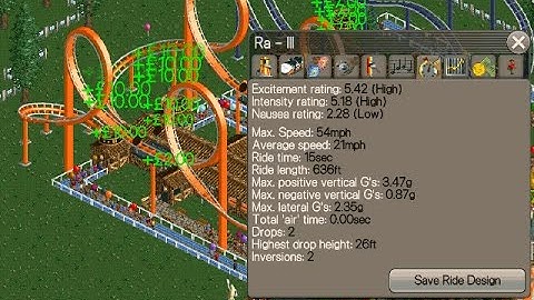 Roller Coaster Tycoon Classic - Coaster Tutorial - Ra