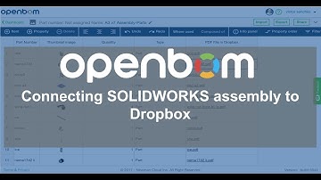 OpenBOM: Connecting SOLIDWORKS Assembly to Dropbox cloud file storage