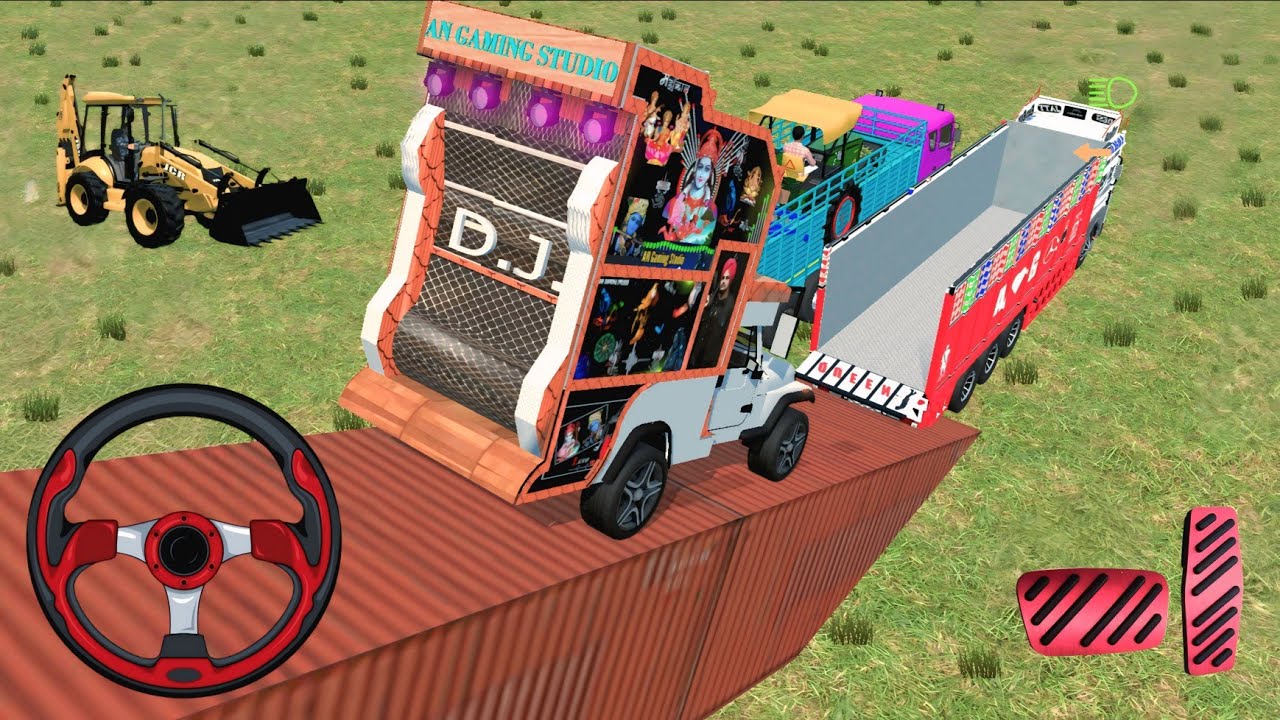 Испытание тяжёлой погрузки🔥 Truck Mein Tractor + DJ Set | Максимальное игровое удовольствие 🤣 #dj...