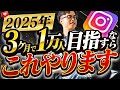 【2025年最新】完全初心者が3ヶ月でインスタフォロワー1万人増やす方法【永久保存版】