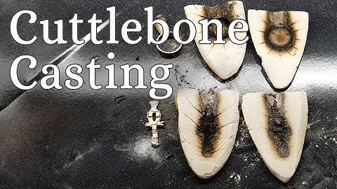 Cuttlebone Metal Casting Tutorial - making a silver ring & ankh with cuttlebone