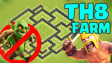 Clash Of Clans - TH8 FARMING BASE [NEW UPDATE] Dark Elixir Spell + Loot Gold | Town Hall 8 Defense