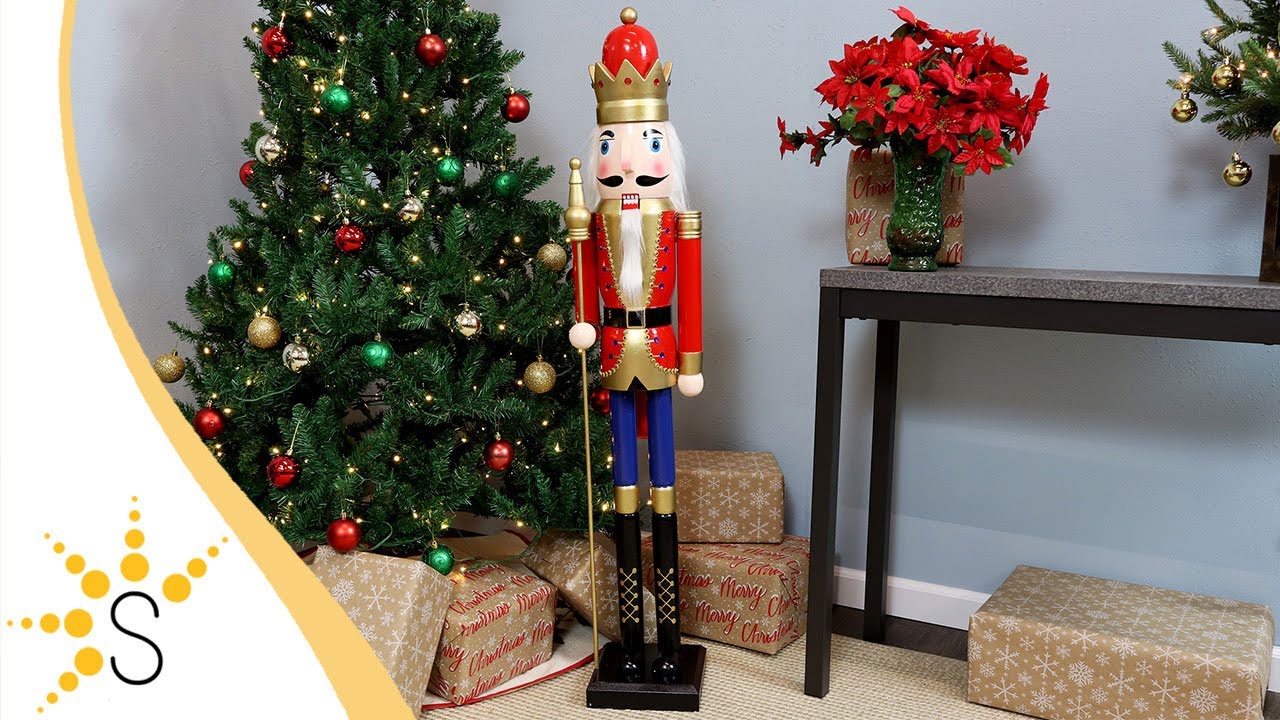 Sunnydaze Arnold the Strong Indoor Nutcracker Statue, 48-Inch - HB-206