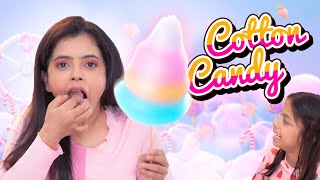 🍭 Cotton Candy  হাওয়াই মিঠাই  Making at Home 🏠| Rainbow Cotton Candy | Wonder Munna Unplugged