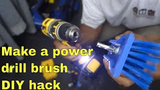 DIY drill attachment hack - Cleaning made easy