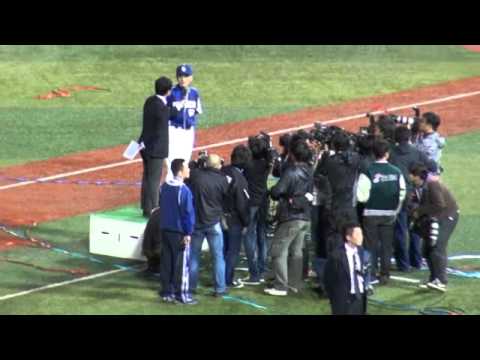 中日ドラゴンズ優勝　落合優勝インタビュー　2011
