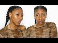 Instagram "Baddie" NATURAL HAIR + MAKEUP TUTORIAL