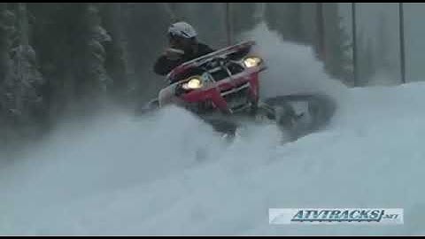 ATV  with Camso Tracks  Epic Ride in Deep Snow