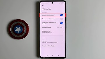 Show notification icons on status bar on Xiaomi 11T Android 11