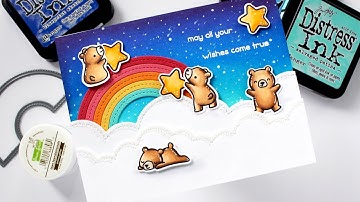 Ink-blended night sky with Mindy