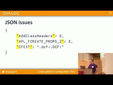 Dyalog'19: Cross-Platform Configuration Files