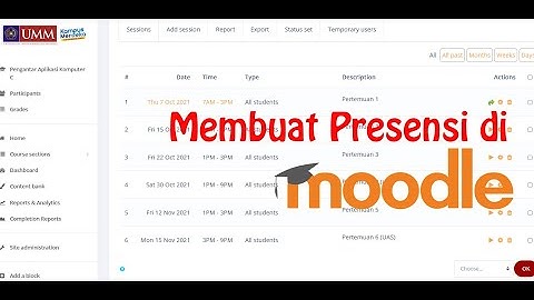 Membuat Presensi (Attendance) di Moodle (LMS)