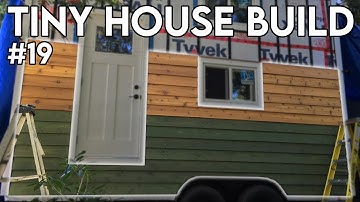 Beveled Cedar Siding // DIY Tiny House Build